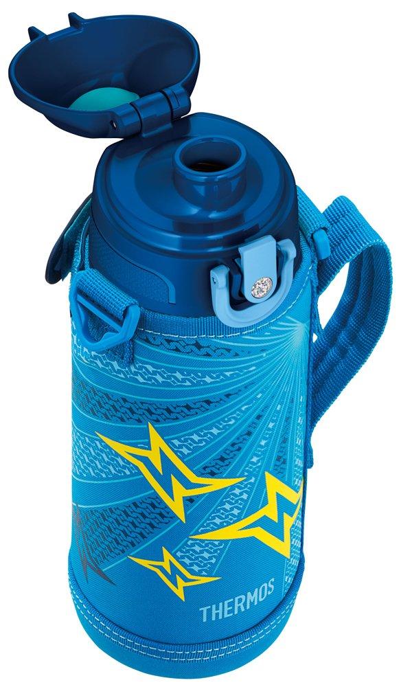 Термос с вакуумной изоляцией 2WAY Бутылка Синий Желтый BLY 830 мл/800 мл FHO-800WF