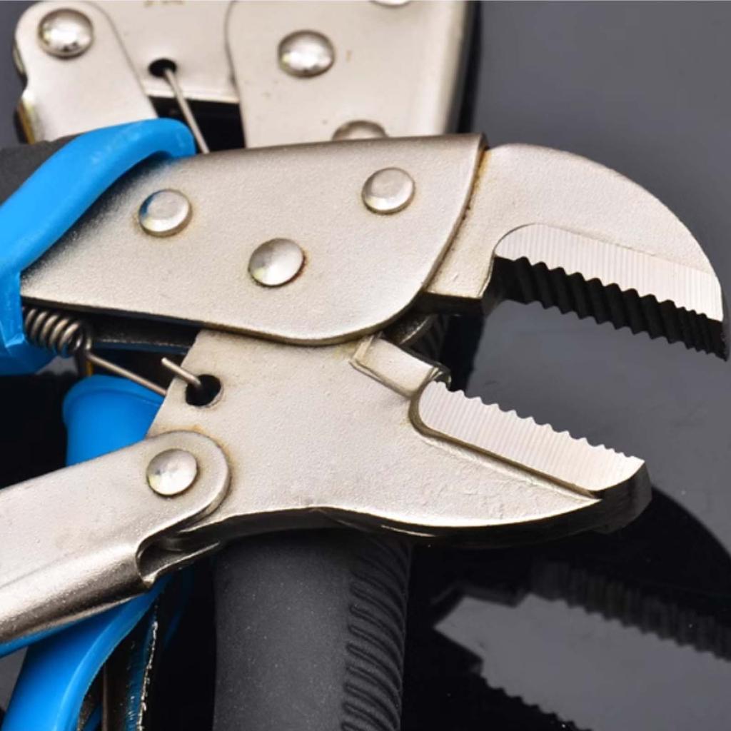 10 Inch Flat-Mouth Pliers, Adjustable Opening Straight-Mouth Clamping Pliers