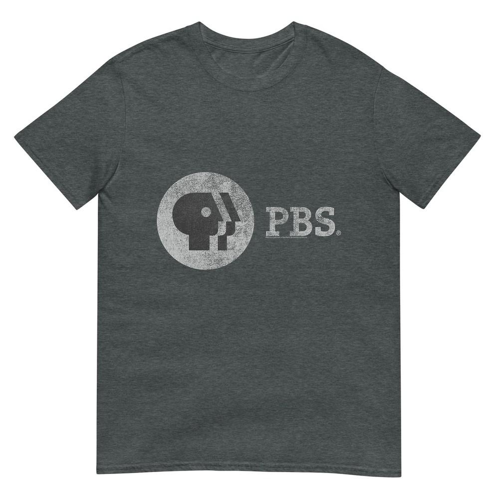 Pbs Distressed Vintage Logo Public Broadcasting Service Tshirt