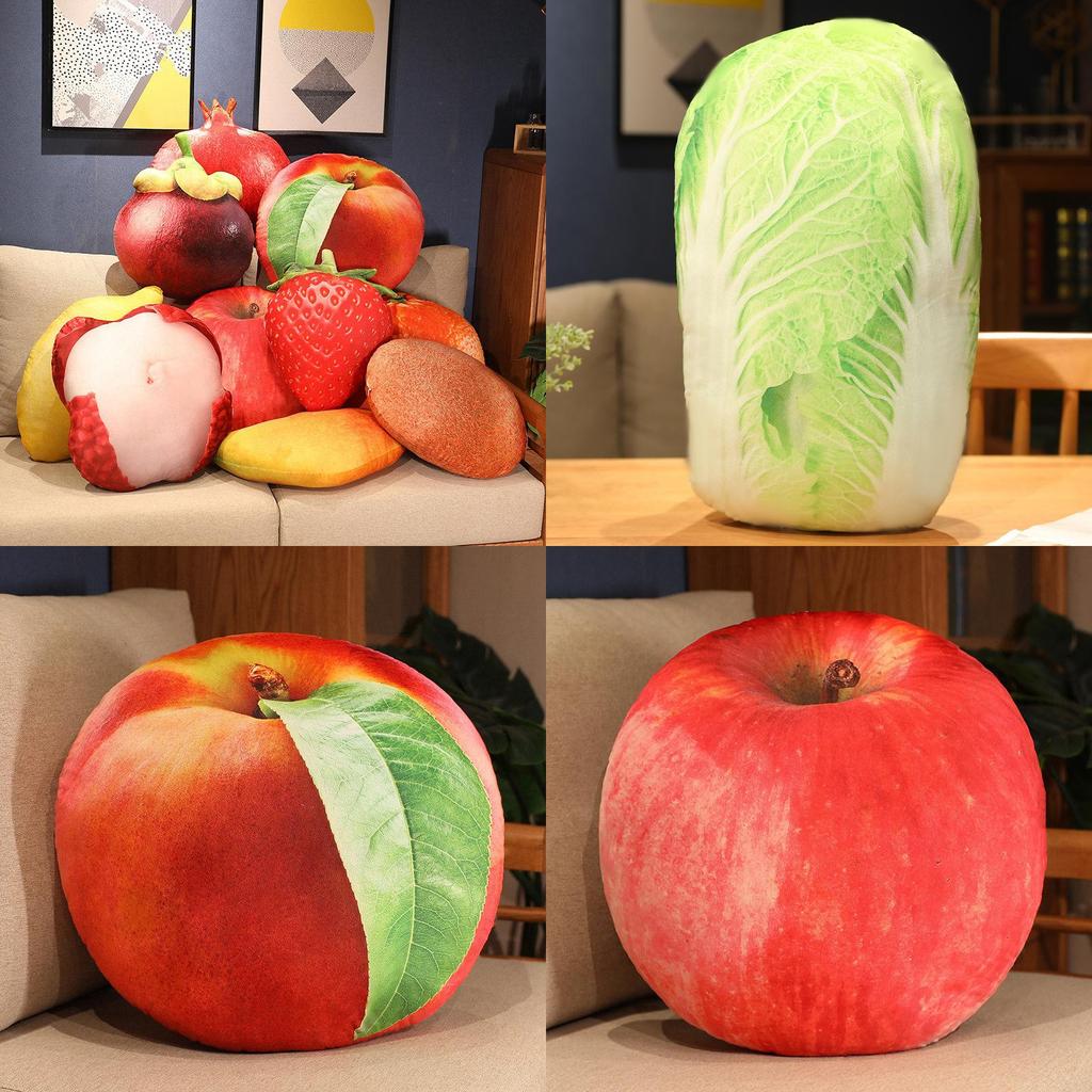 Милая плюшевая подушка-подушка в виде овоща для дивана, поддержка спины, декор для дома, подарок для подростков