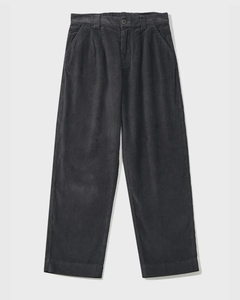 Men's Loose Straight Corduroy Wide-Leg Pants - Trendy Japanese Retro Cotton Workwear Trousers