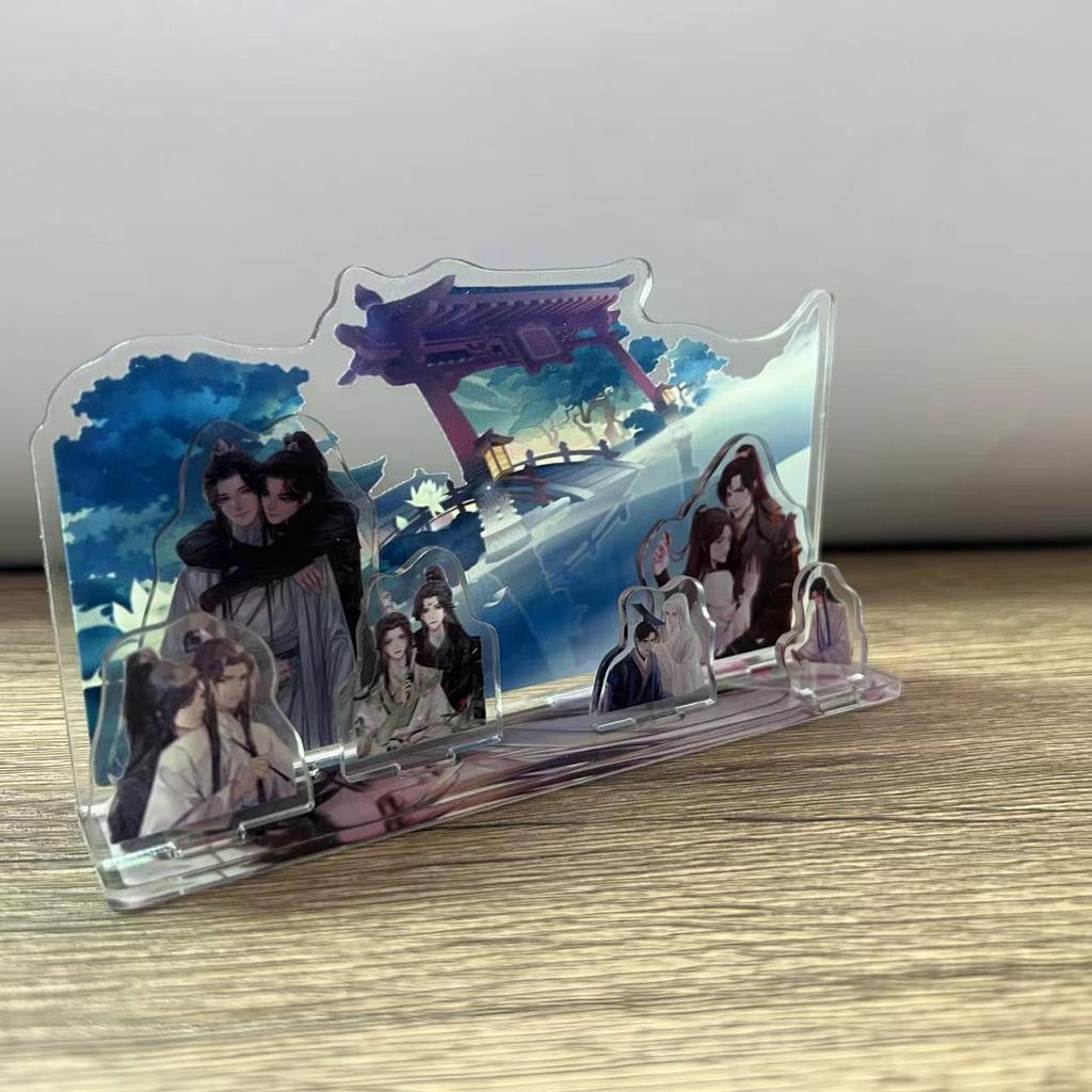 Аниме Heaven Должностные лица Благословение акриловая подставка Фигурка Мо Дао Зу Ши Модель Пластина Декор стола Игрушка