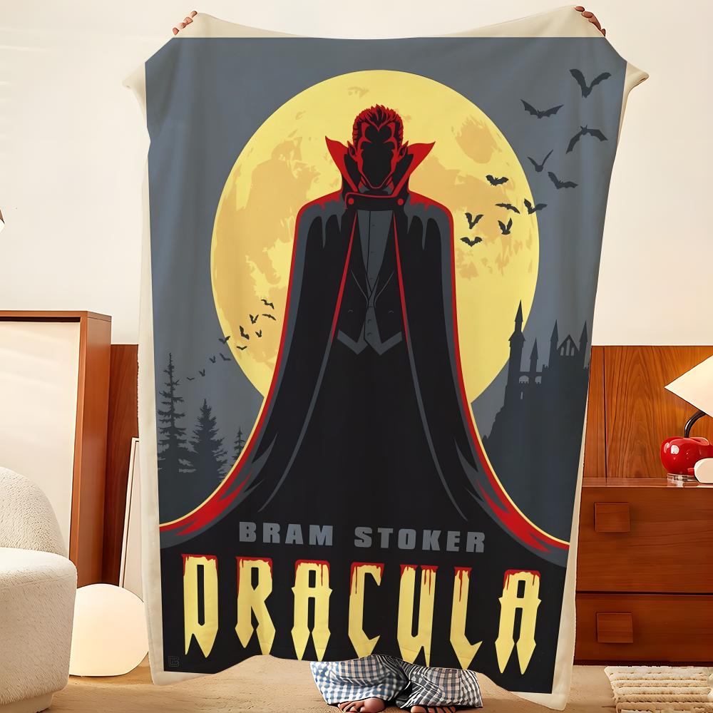 Плед D-Dracula, легкий, уютный, прочный, моющийся, милый, классный