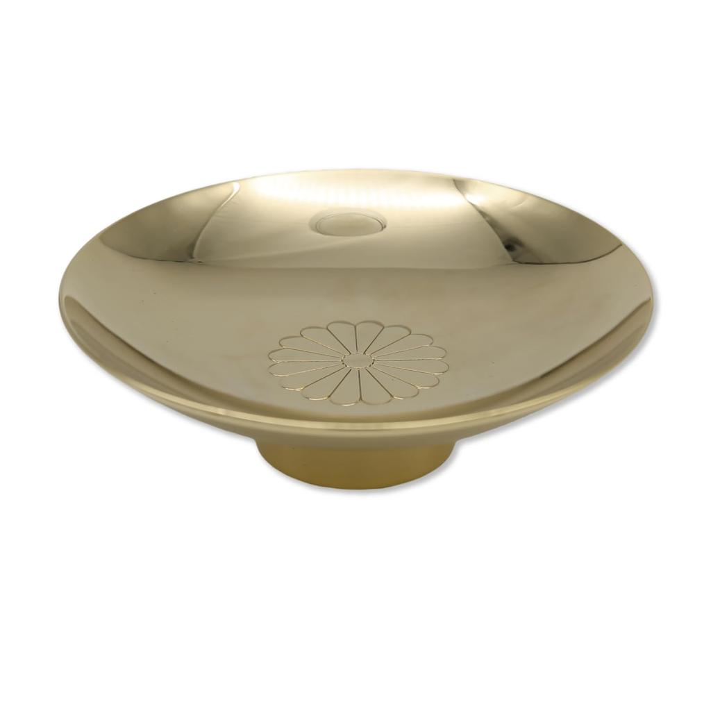 Gold with Display Chrysanthemum Perfect As a Souvenir or Lucky Sake Traditional Japanese Made In Japan Cup, 24GKP, Stand, Design, Charm, Set, Beauty,