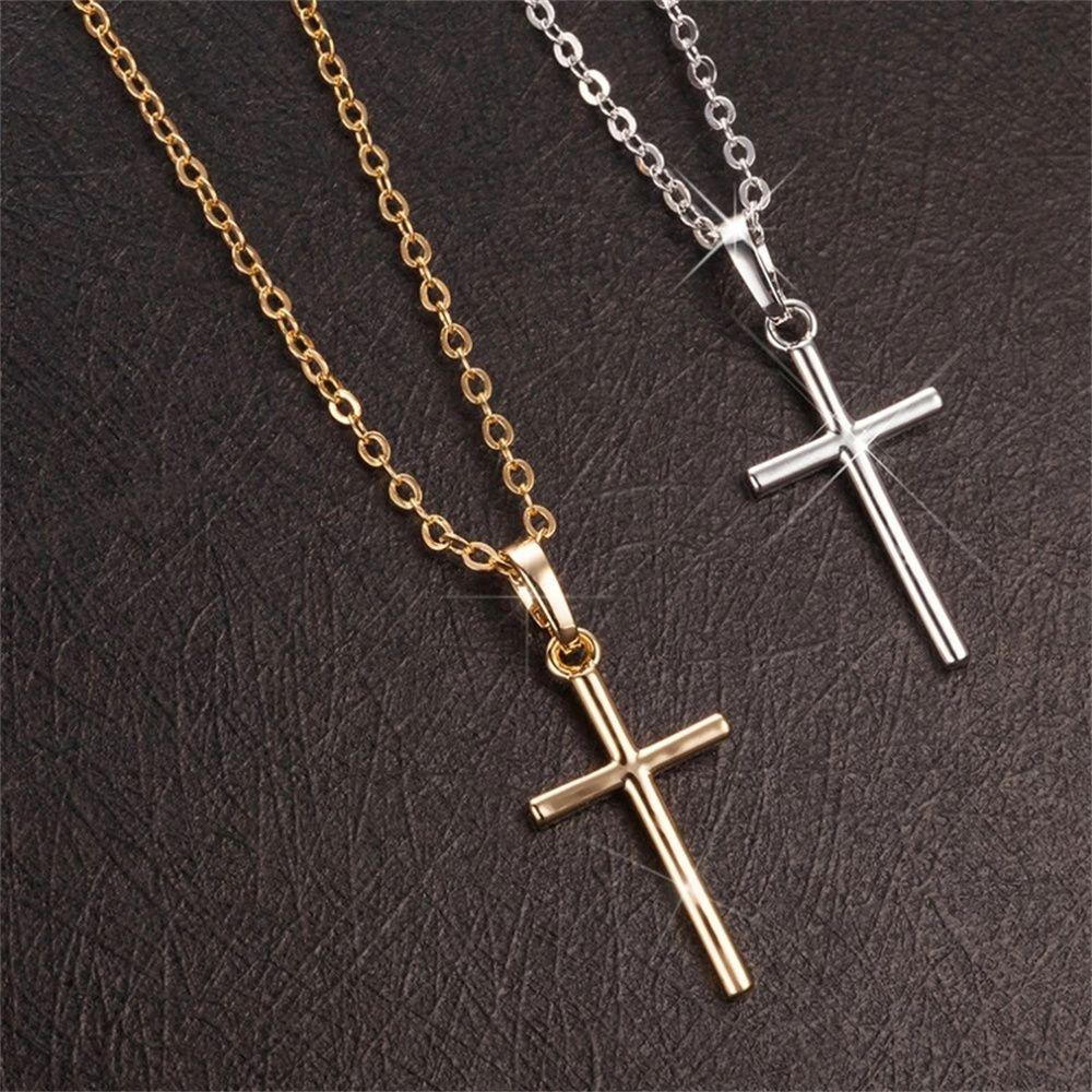 Day Jewelry Jesus Cross Pendant Cross Pendants Necklace Couple Pendant Clavicle Necklace