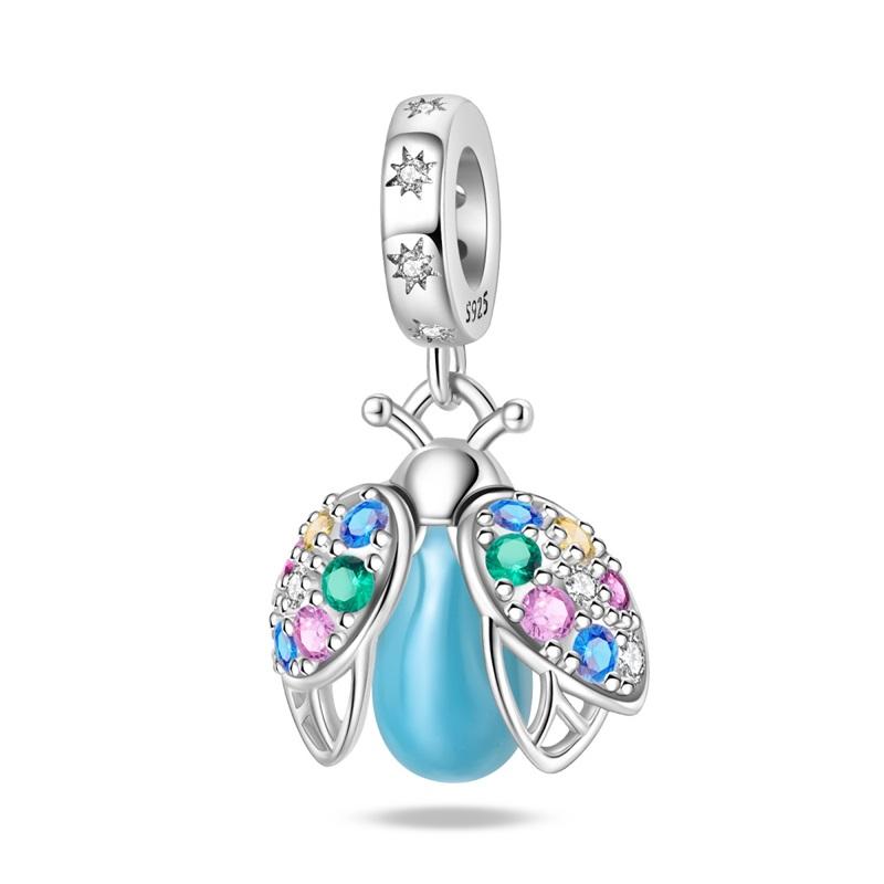 Медный светящийся в темноте шарм-подвеска «Светлячок» для браслета, ожерелья, женский, для DIY, роскошное украшение, подарок для вечеринки