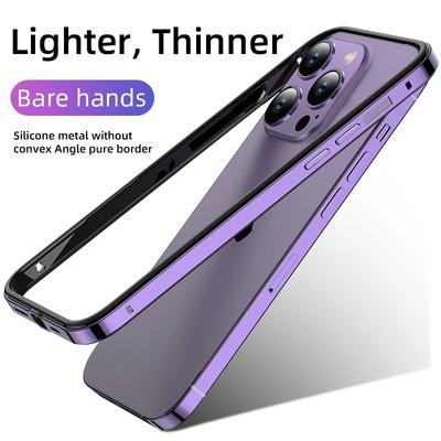 Алюминиевый металлический чехол-бампер для iPhone 15 Pro Max 14 13 12 Pro Max14Pro 15Pro 13Pro 12Pro 15Plus 14Plus аксессуары для телефонов Etui