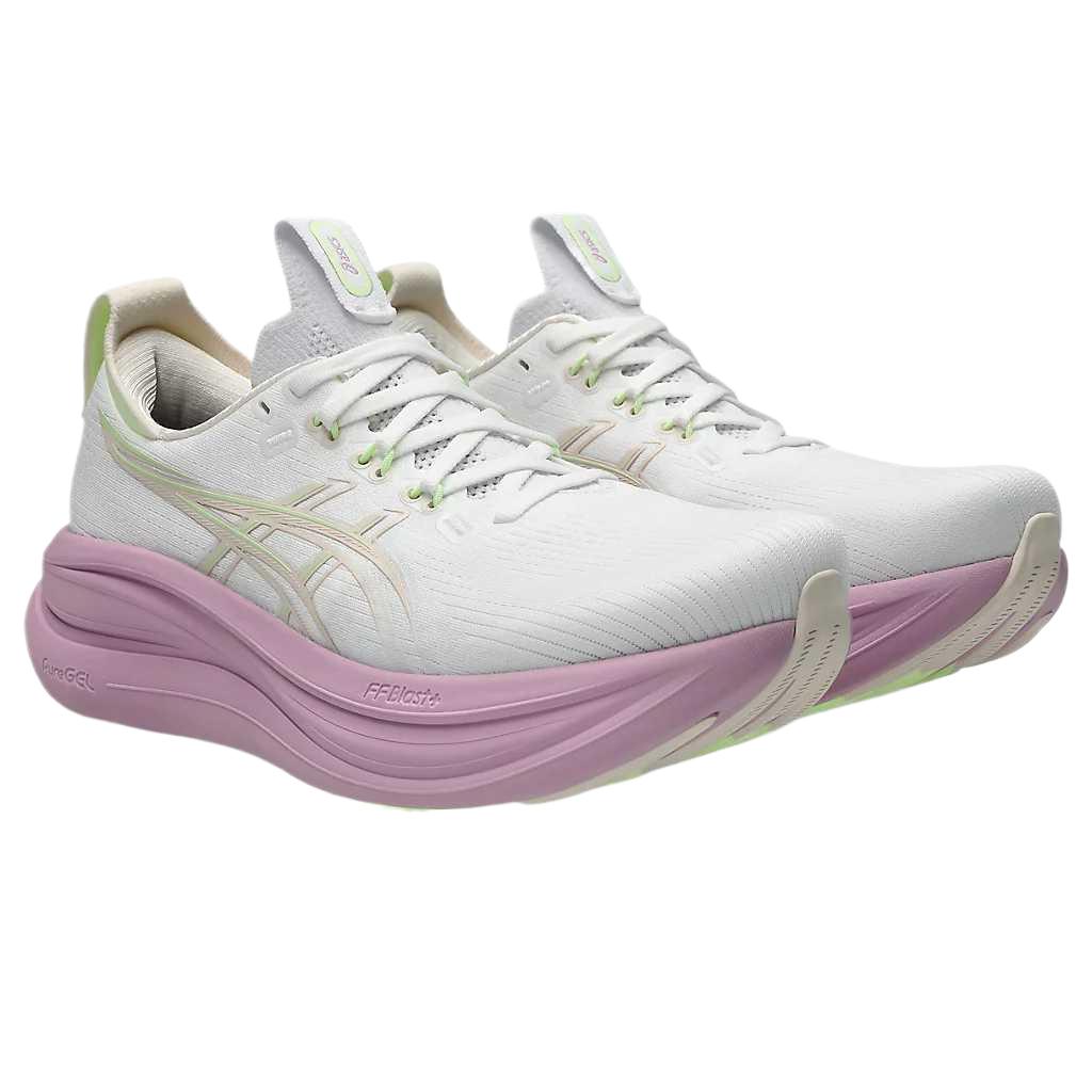 ASICS GEL NIMBUS 28 Running Shoes Women's Low Top White/Hazy Lilac