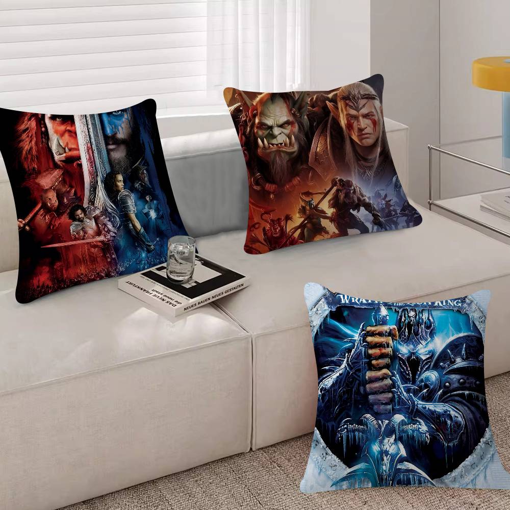 Game Wworld Of WWarcraftS Pillowcase Toon Gift Cushion Cover Bedroom Home Sofa Chair Seat Decor Pillow Case