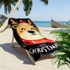 Cozy festive reindeer delight Print beach towel, quick drying, suitable for travel, outdoor sports, jogging, the beach and swimming, gift