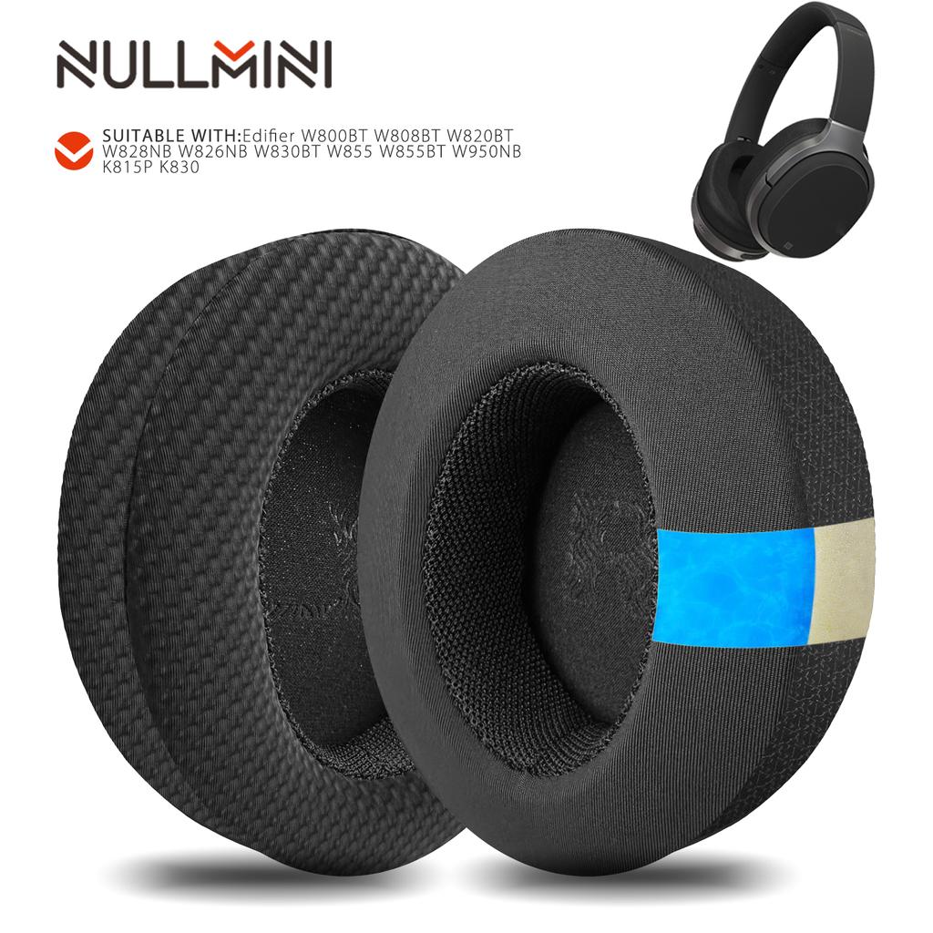 Nullmini Replacement Earpads for Edifier W800BT W808BT W820BT W828NB W826NB W830BT W855 W855BT W950NB K815P K830 Headphones