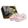 Crocs Классические платформенные клоги 811 Сделано Момент сердцебиения Специальный чехол для обуви Съемный бант Аксессуары Обувь с отверстиями Женские Белые Розовые