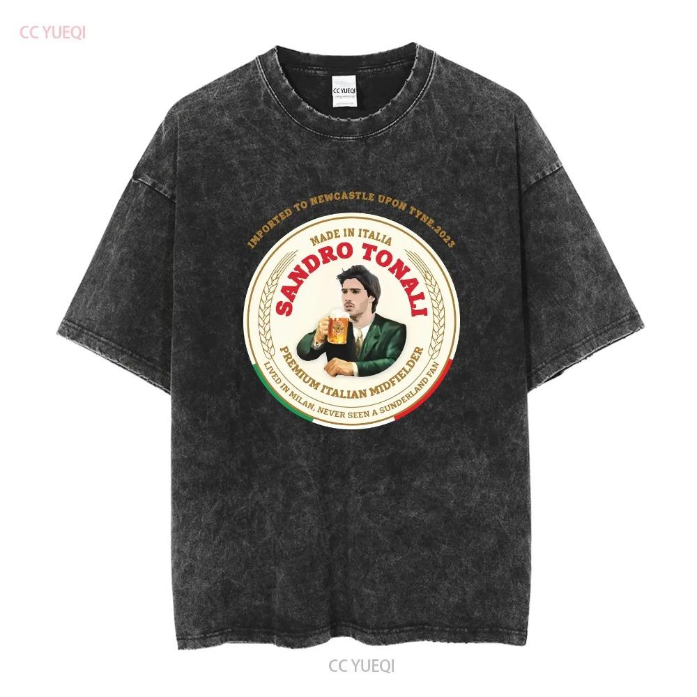 Футболка Tonali в стиле Моретти с длинным или коротким рукавом винтажная вываренная унисекс дизайнерская одежда слегка мягкая повседневная стильная мода