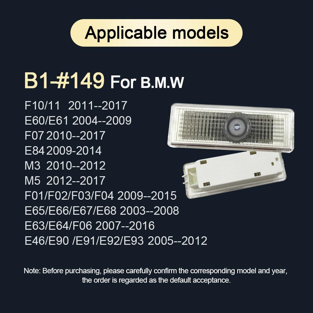 For BMW Welcome Car Door Light F20 F21 F52 F45 F46 F34 G30 G31 G38 G32 G11 F48 F49 GO1 F26 E70 F15 E71 F16 Icon Lamp Projector