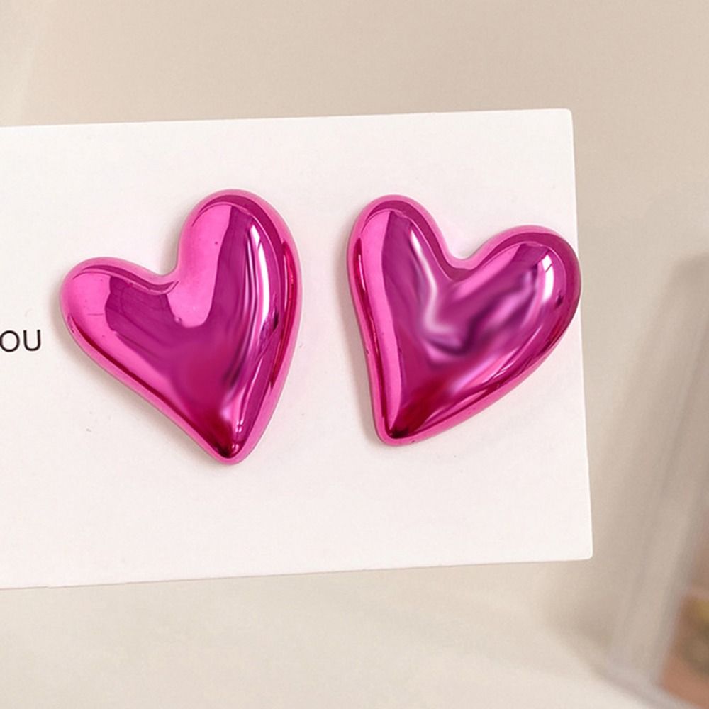 Серьги в форме сердца Акриловые серьги-подвески Модные серьги-гвоздики для девочек