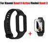 Силиконовый ремешок + защитная пленка для Xiaomi Mi Band 9 Active / Redmi Band 3 Ремешок Сменные ремешки Аксессуары
