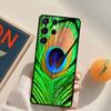 Peacock Feathers Phone Case For Samsung Galaxy S25 S26 Ultra S20 S21 S22 S23 S24 Plus S10 S25 FE Back Cover
