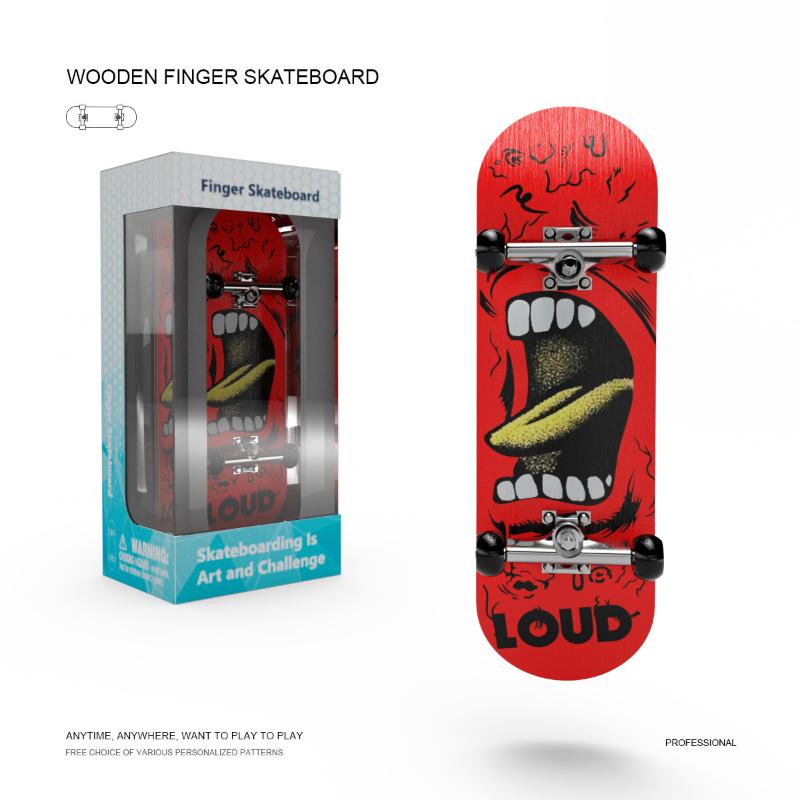 Игрушки Finger Skateboard Деревянный Finger Scooter Профессиональный Fingerboard Настольная игрушка Для взрослых Подростков/Детей