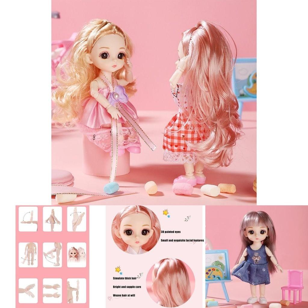 1/12 6,6 дюйма Bjd Куклы-принцессы Милые Подвижные суставы Детский подарок на день рождения