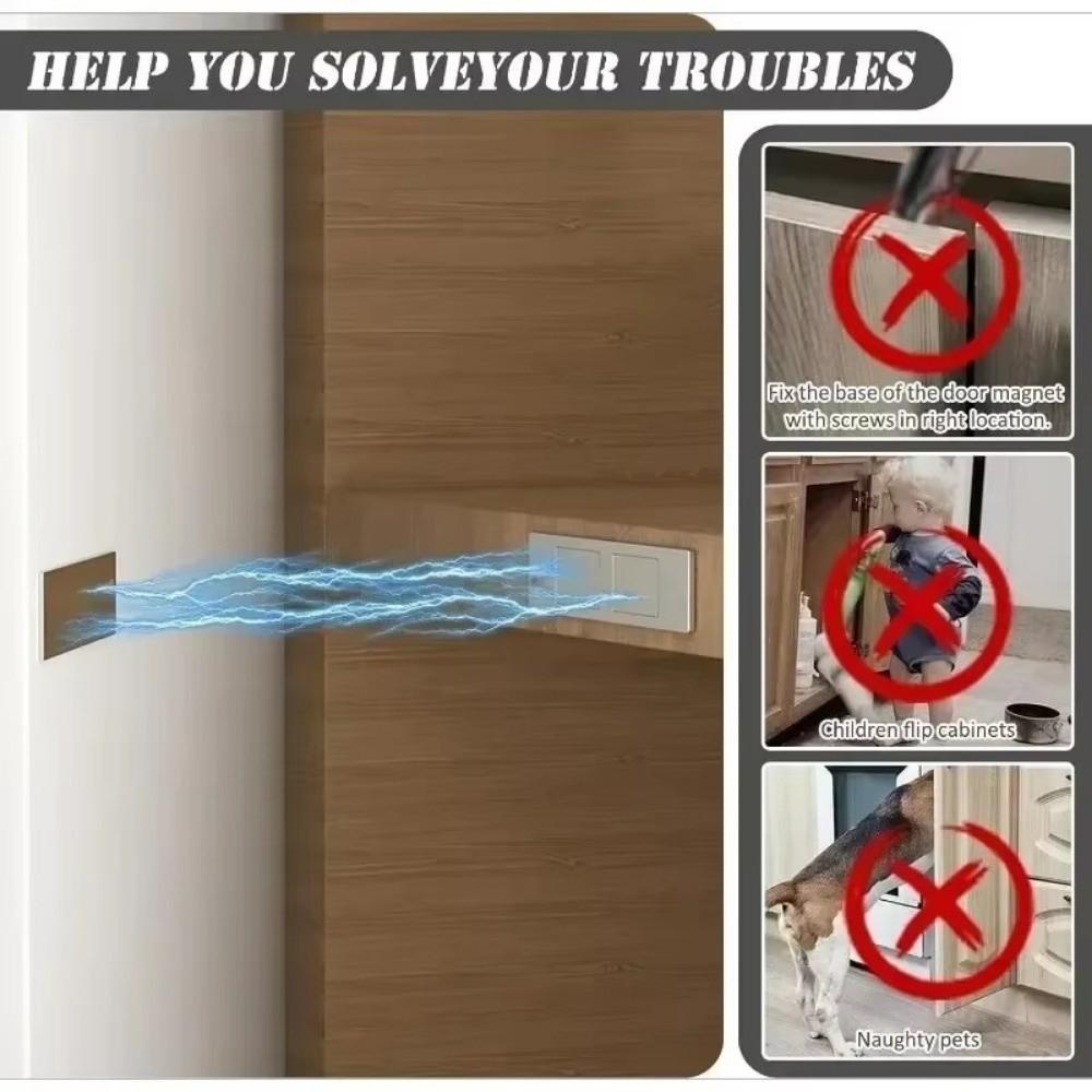 6Pcs/set Strong Magnetic Door Closer Self-adhesive Door Attraction Patch Drawer Stops