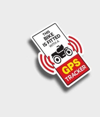 Предупреждение о безопасности GPS Эффект Мотоцикл Автомобиль Наружная Водонепроницаемая Наклейка Интенсивное Предупреждение Наклейка Поцелуй Смерти Светоотражающая Наклейка (GPS для велосипеда)