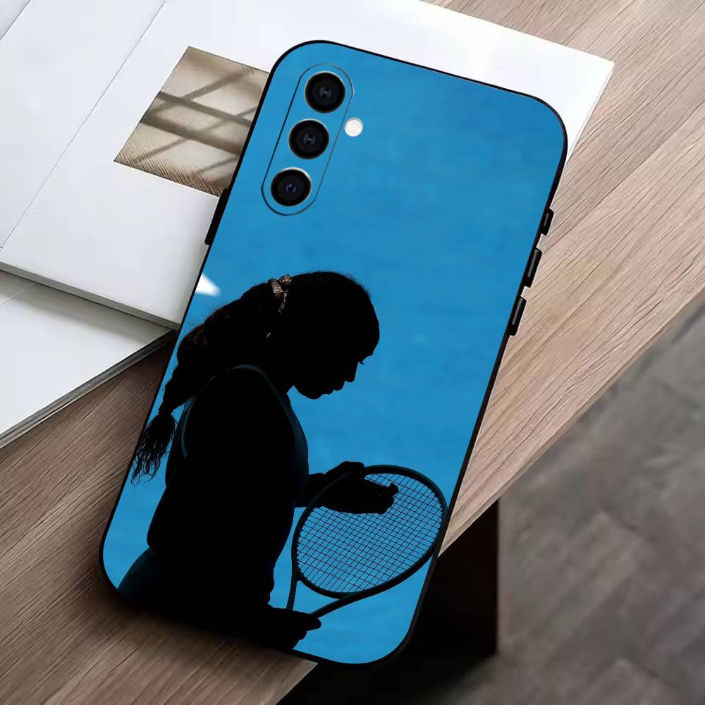 C-Coco Gauff Phone Case For Samsung Galaxy A73,A72,A71,A70,A53,A52,A51,Soft Silicone Black Cover