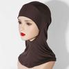 Women Headscarf Hat Solid Color Ethnic Top Hat Comfortable Elastic Hair Bag Head Wrap Headwear Hair Accessory