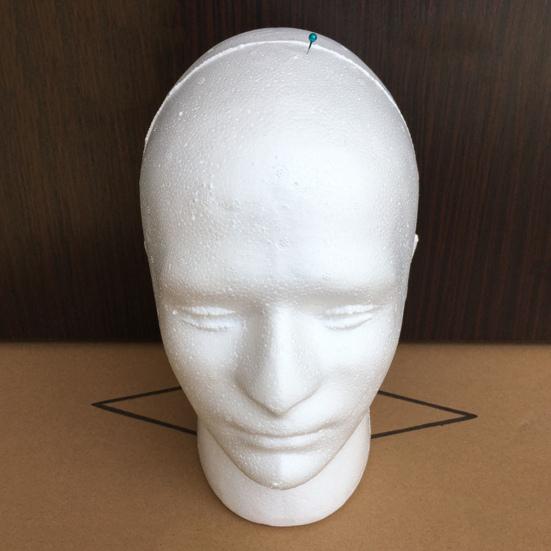 Пенопластовая голова манекена для париков, шапки, шарф, легкая витрина, держатель для парика для салона рисования своими руками