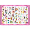 Tenyo Children's Puzzle: Play Hiragana with Disney Princesses 46-Piece Children's Puzzle DC-46-082 Coat with Storage Cover, Ages 3 and Up
