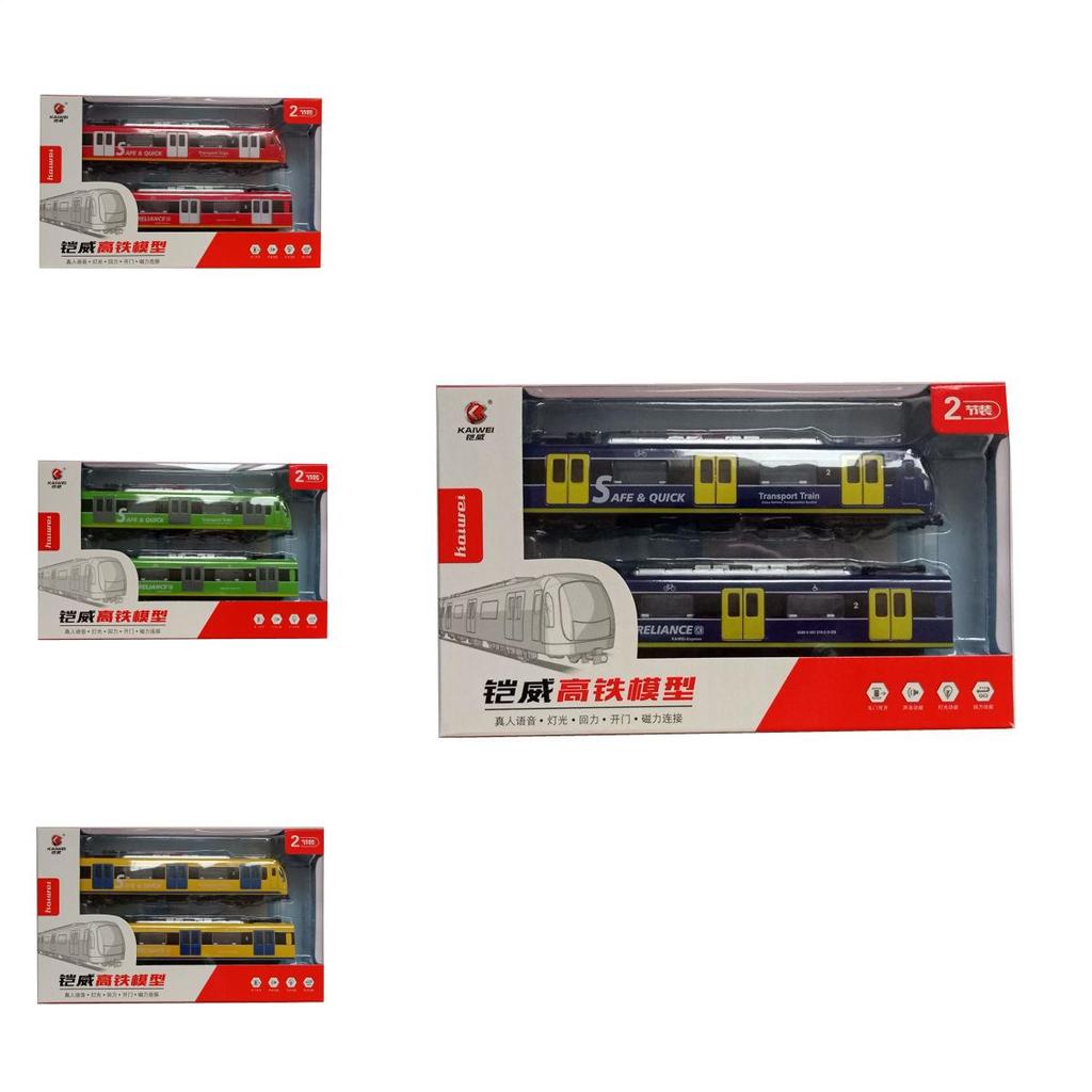 Alloy City Transit Train Model With Sound And Light For Collectors And Kids