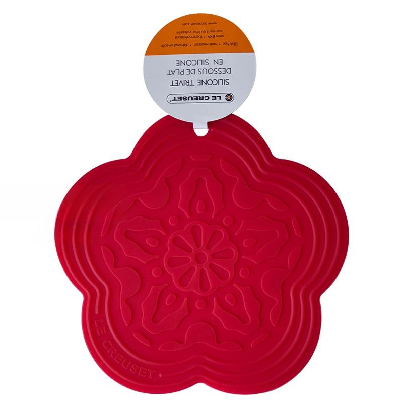 Le Creuset Cool Color Термостойкий силиконовый коврик Высокотемпературный коврик для стола Противоожоговый коврик для кастрюль Подставка для обеденного стола