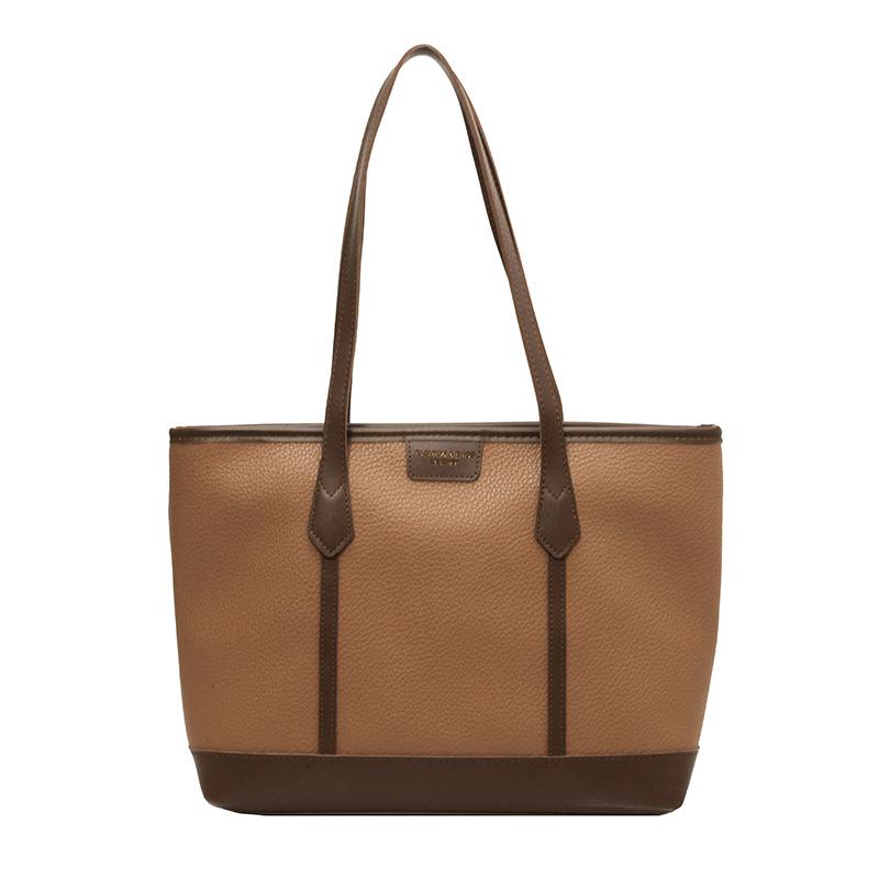 Премиальная сумка-тоут для поездок на работу, женская сумка через плечо, большая вместимость, 2024, новая модная ретро-универсальная осенняя женская сумка