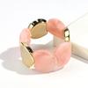 Round Spliced Elastic Rope Bracelets for Women European and American Fashion Simple Acrylic Bracelet Personalized Hand Jewelry