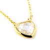 [H0500] - Gold-plated Necklace 'Love' White Gold - 10x10 Mm