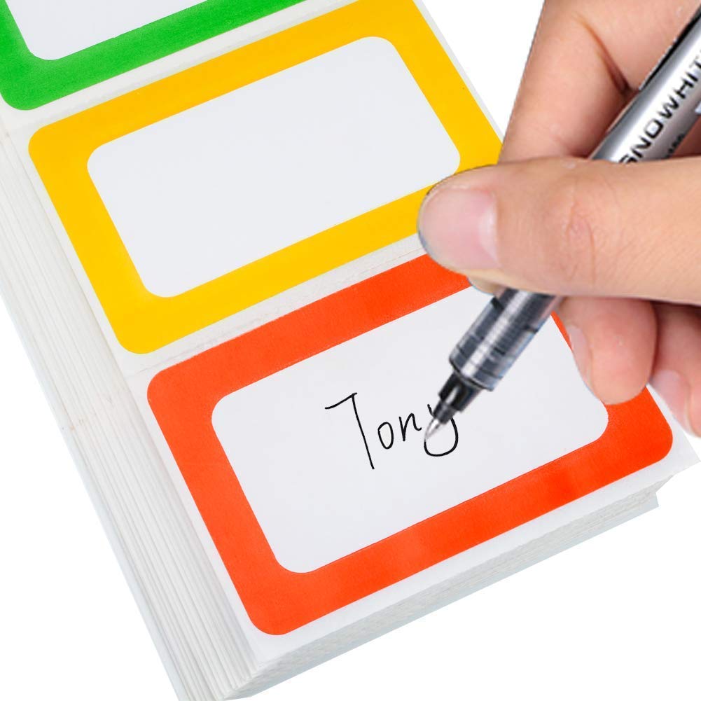 PinShion Именные этикетки Рукописные наклейки Водонепроницаемые для классификации 200 листов