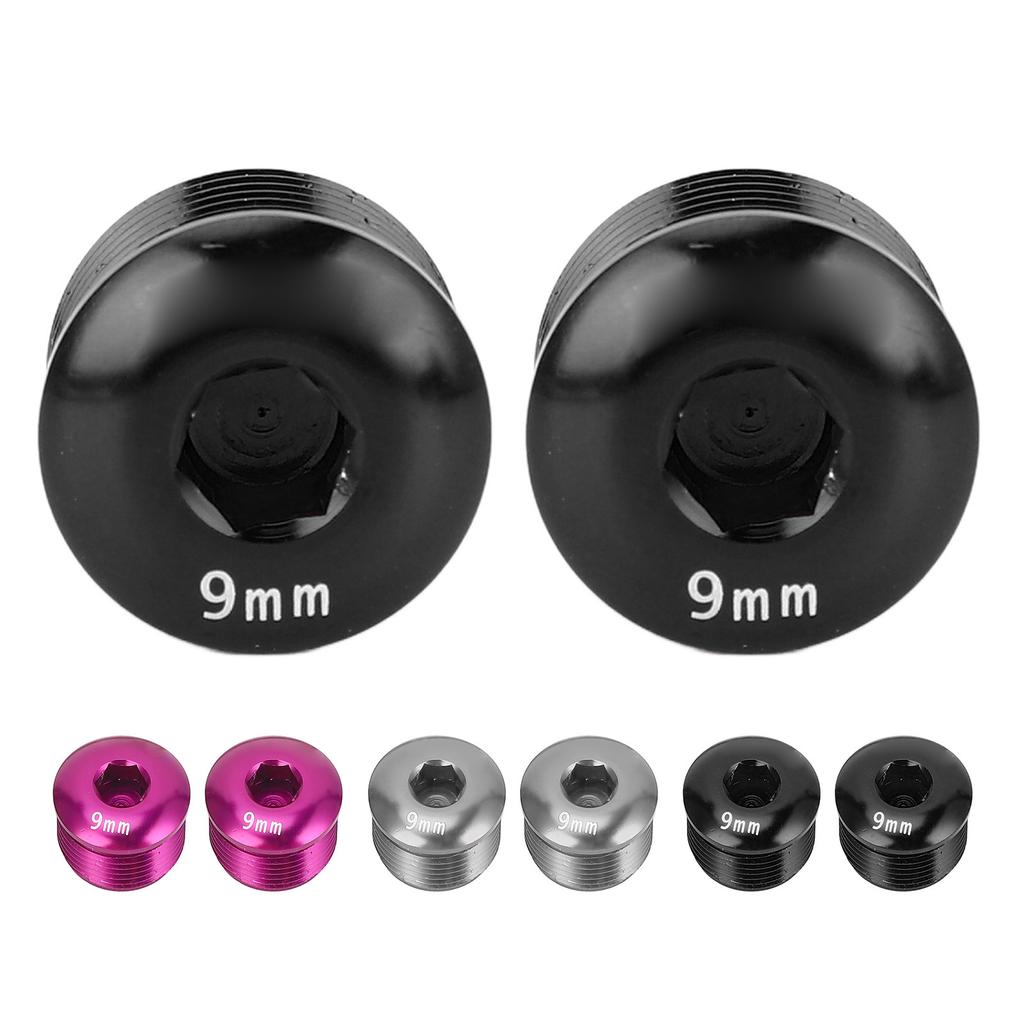 2 ШТ. Пылезащитная крышка для педали велосипеда M14 9 мм из алюминиевого сплава, защитный стопорный винт для горного велосипеда