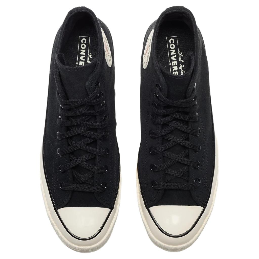Converse Chuck 70 High Heritage Color Suede - Black Bite The Dust Unisex Sneakers Egret A09474C