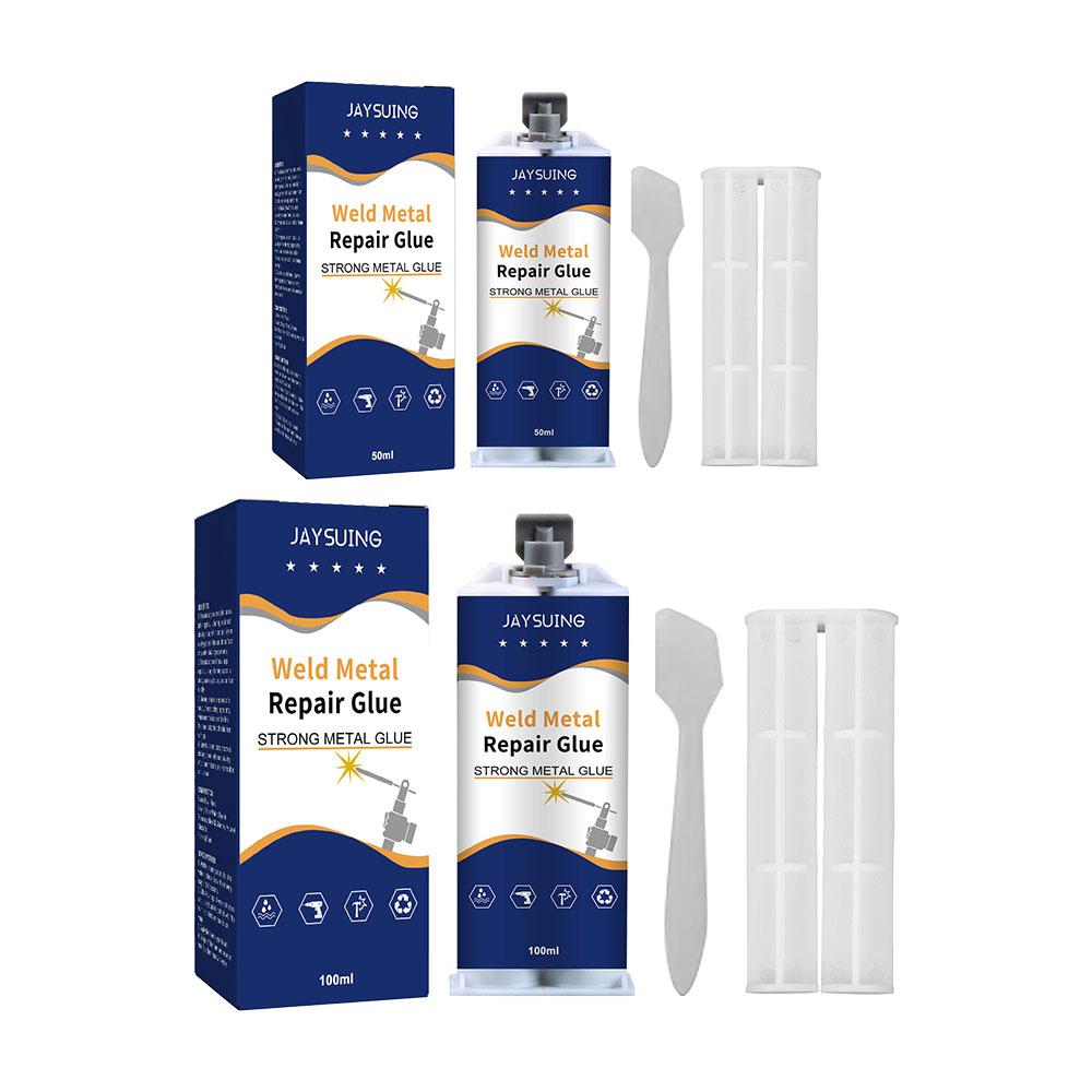 50/100 Metal Repair Glue Strong Magic Plastic Repair Casting Adhesive Heat Resistant Cold Weld Sealant Industrial Casting Agent