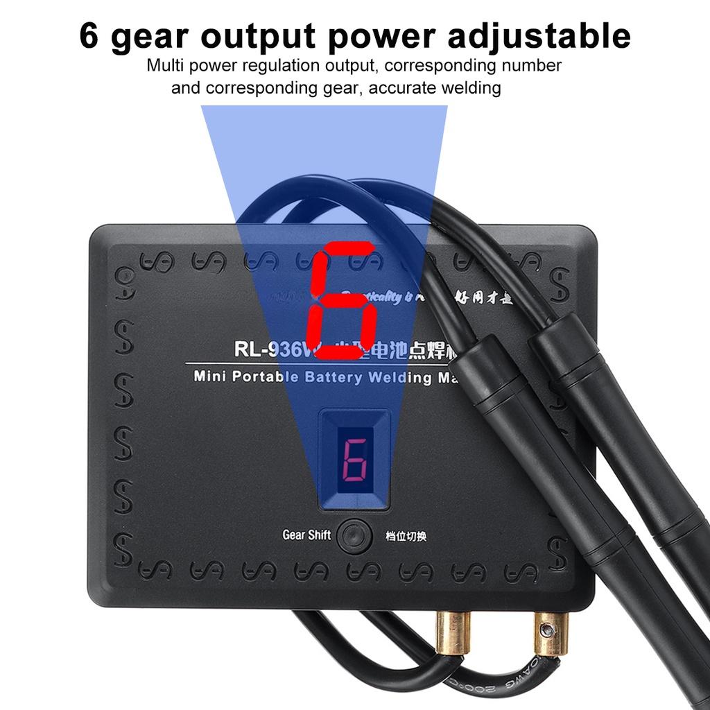 6 Gears Mini Spot Welder Adjustable Handheld Spot Welding Machine Fast Charge Lithium Battery with Spot Welding Pen 5V