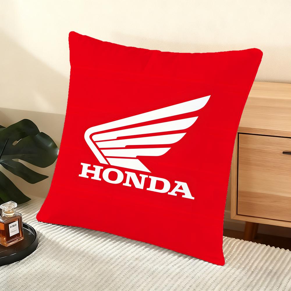H-H-Honda Мотоцикл Подушка Чехол Шелковистый Короткий Плюш Домашний Диван Подушка Чехол - Невидимая Молния Домашний Декор