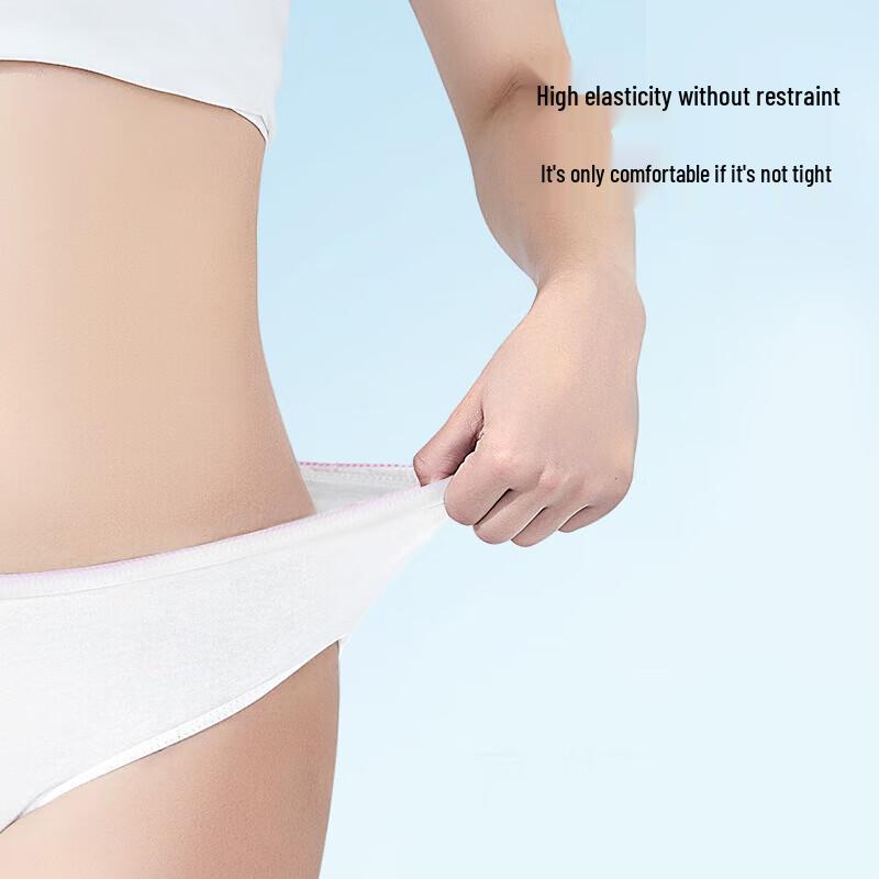 Jingdong Zhizao Women's Disposable Cotton Underwear 5-Pack
