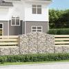 VidaXL 5x Arched Gabion Baskets Arched Gabion Cages Gabion Walls Garden Fences Terrace Outdoor 3145685