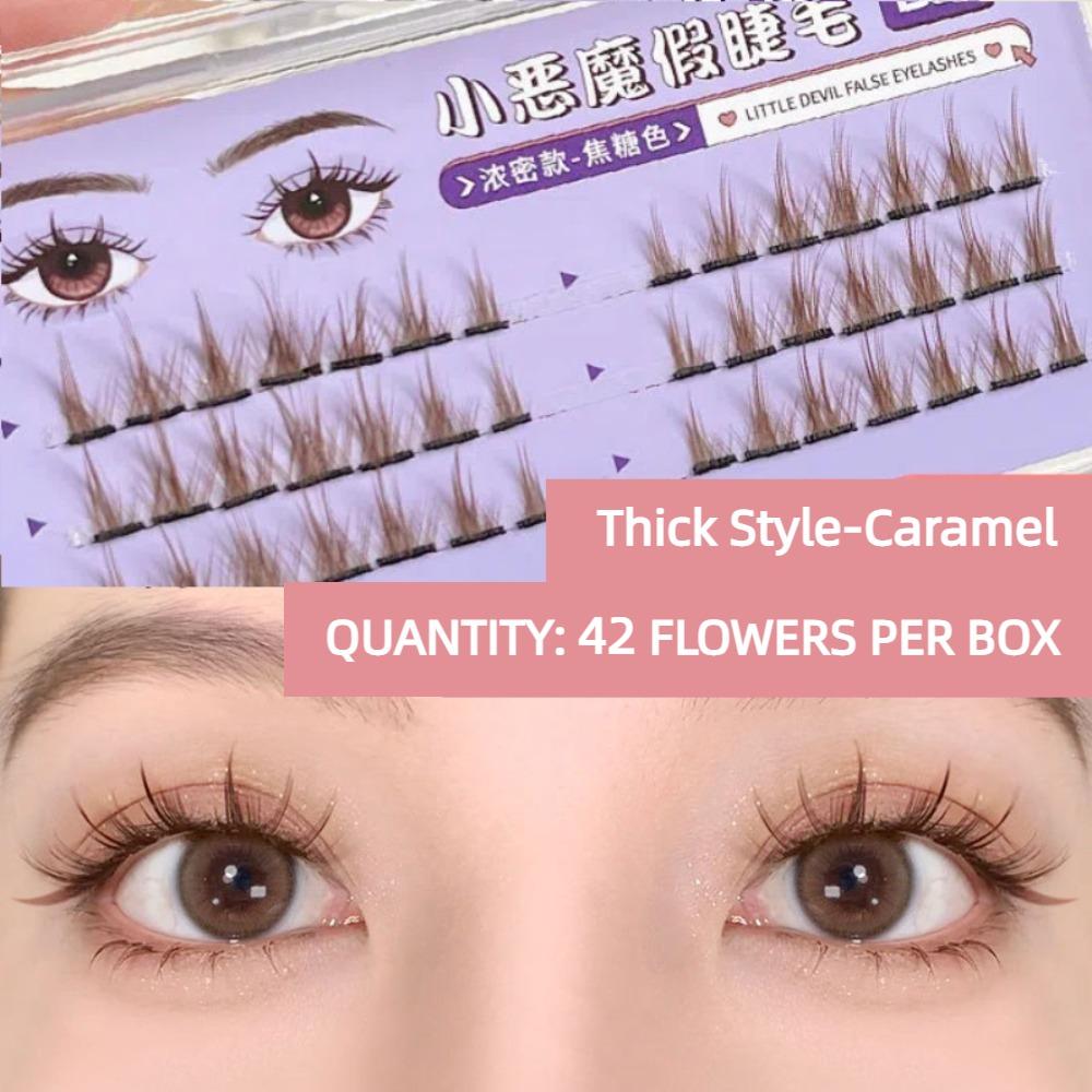 DIY Lash Clusters Devil Segmented Fake Lashes Sweet False Eyelash Clusters Girls