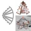Christmas Tree Metal Cutting Dies Folding Card DIY Scrapbooking Embossing Paper Card Crafts Die LXY
