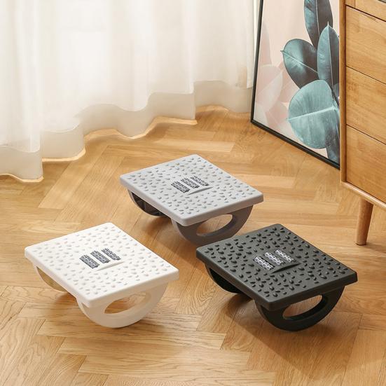 Эргономичная подставка для ног с массажными роликами для ног. Простая сборка. Регулируемый угол. Поддержка осанки. Противоскользящий табурет для ног для офиса и дома.