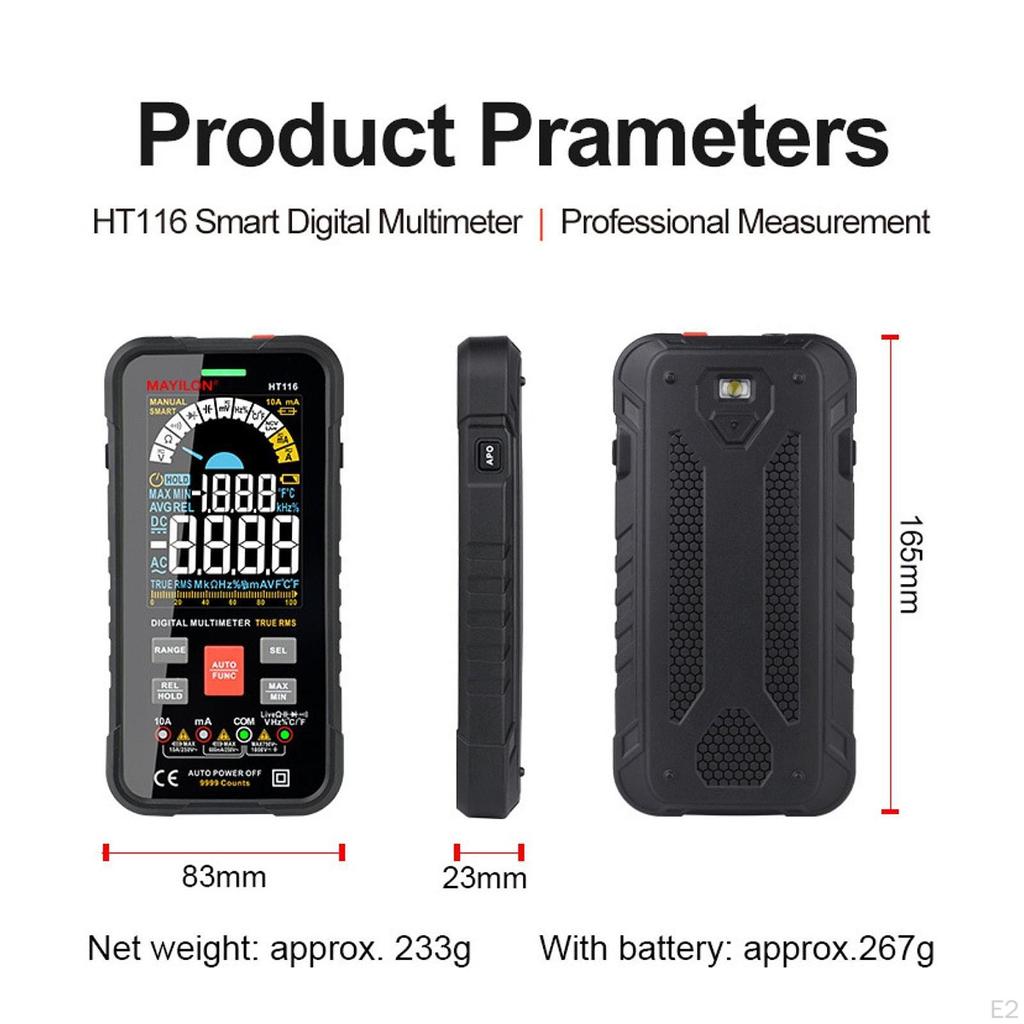 Цифровой мультиметр электрик инструмент ручной многофункциональный электрический автоматический диапазон точный умный