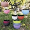 1 Set Flower Pot Quick Drain Handmade Strong Load-bearing Indoor Water Self-absorbing Flower Basket with Hook Home Decor