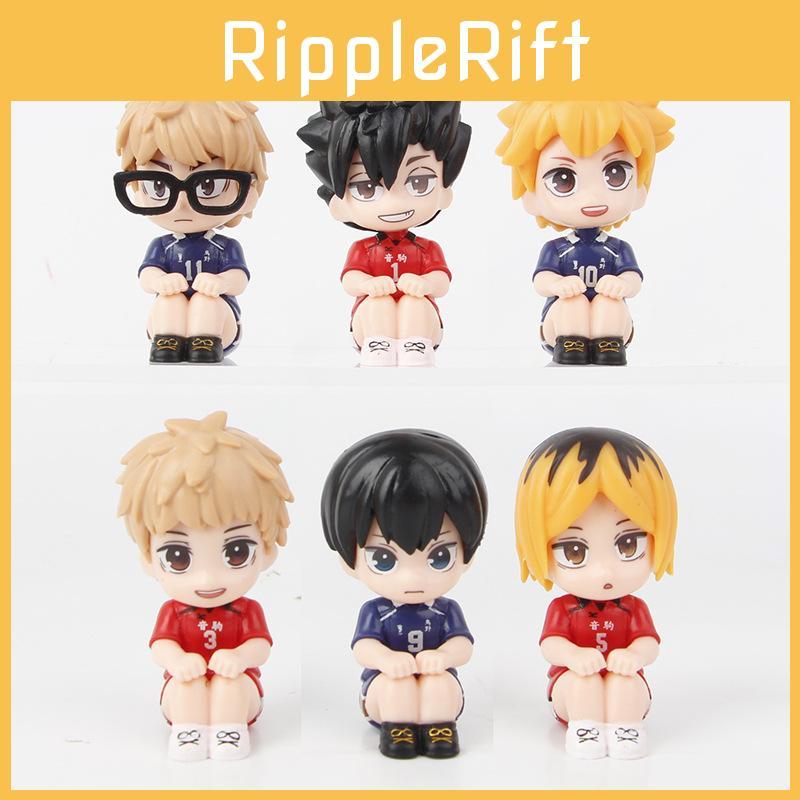 Очаровательная Q-версия сидящей фигурки Хинаты Шоё, ПВХ кукла волейболиста для коллекционеров