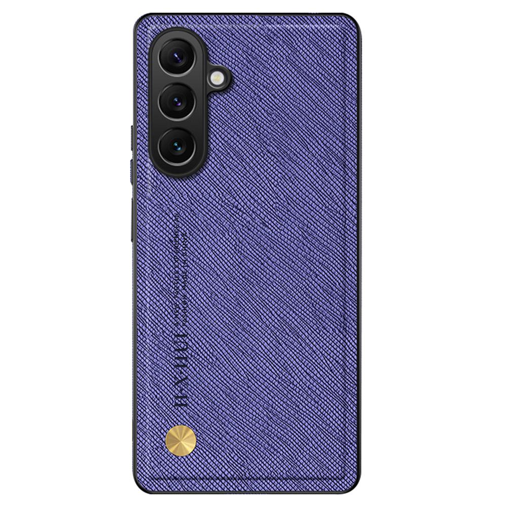 For Samsung Galaxy A56 5G Case Cross Texture Leather + TPU Phone Cover Support Magnetic Car Holder