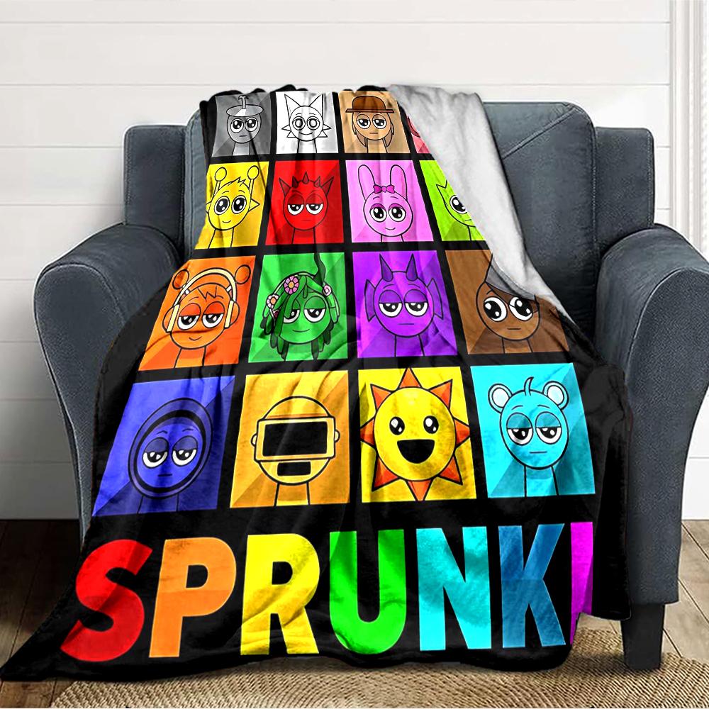 1pc SPRUNKI2 Blanket, Gift, for Men and Women, Soft Blanket, Good for Sofa Bed Couch Travel, Lightweight Flannel Blanket